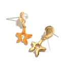 Zodiac Sign Constellation Asymmetrical Enamel Stud Earrings