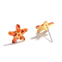 Rose Flower And Stone Enamel Adjustable Ring