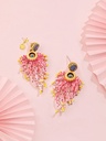 Clock Pumpkin High-heeled Shoes Enamel Earrings Stud Clip Earrings