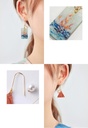 Cute Pig Heart Enamel Earrings