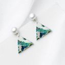 Cute Red Pig Enamel Earrings