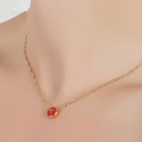 Rabbit Balloon Tassel Enamel Necklace