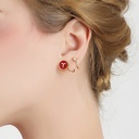 Snow White and Queen Girl Enamel Earrings