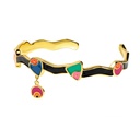 Blooming Flowers Enamel Collar Necklace