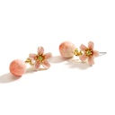 Flower And Crystal Enamel Bangle Bracelet