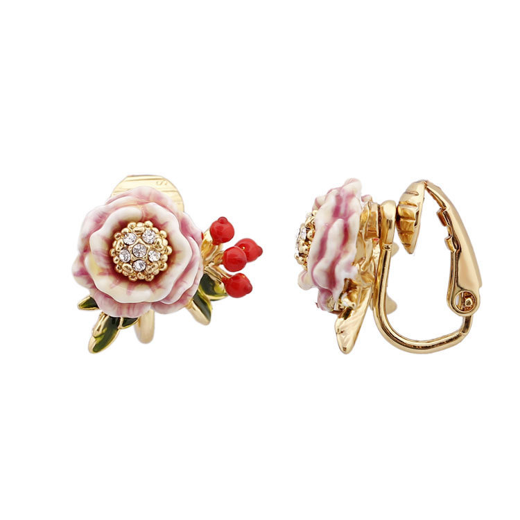 Butterfly Tassel Enamel Earrings