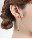 Seahorse And Shell Oacen Enamel Earrings