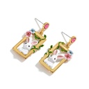 Paris Lovers Tassel Enamel Earrings