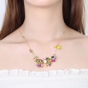 Star And Fairy Tassel Enamel Earrings
