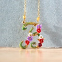 Alphabet Blossoming Necklace Letter A-Z All series