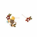Fruit Strawberry Pendant Collarbone Enamel Necklace