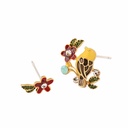 Fruit Strawberry Pendant Collarbone Enamel Necklace