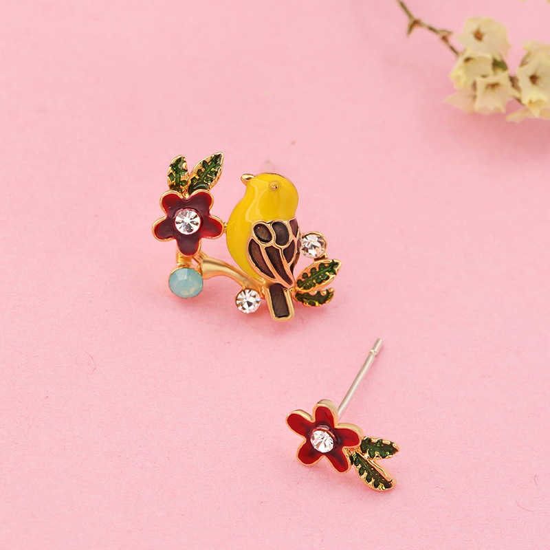 Fruit Strawberry Pendant Collarbone Enamel Necklace