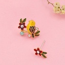 Fruit Strawberry Pendant Collarbone Enamel Necklace