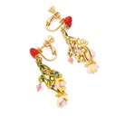 Fruit Strawberry Pendant Collarbone Enamel Necklace
