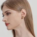 Orange Blossom Flower Tassel Enamel Stud Earrings