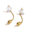 Flower Tassel  Enamel Earrings