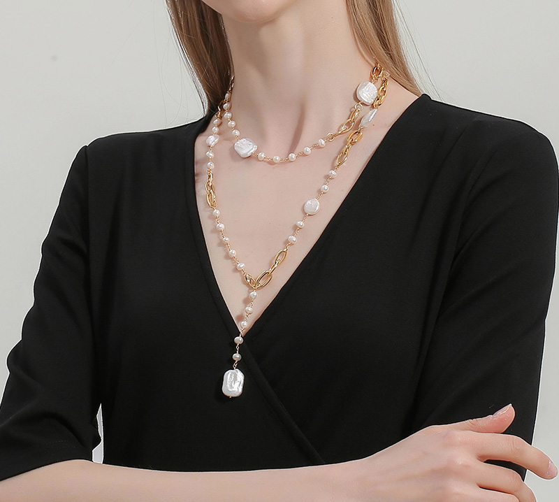 Baroque Freshwater Natural Pearl Earrings For Wedding