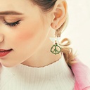 Cherry And Crystal Enamel Hook Earrings