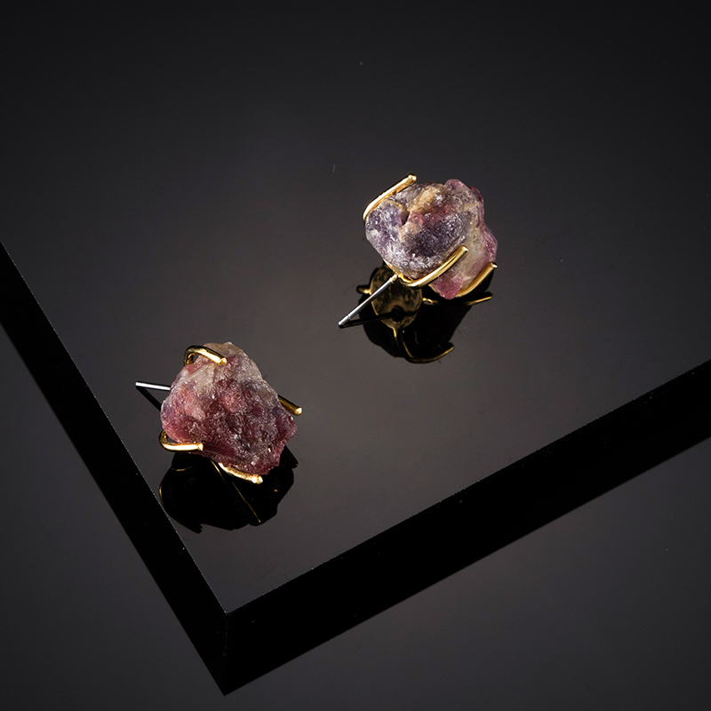 Flamingo And Flower Pearl Enamel Earrings