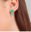 Starfish And Shell Enamel Stud Earrings