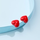 Natural Rose Mineral Raw Irregular Stone Stud Earrings