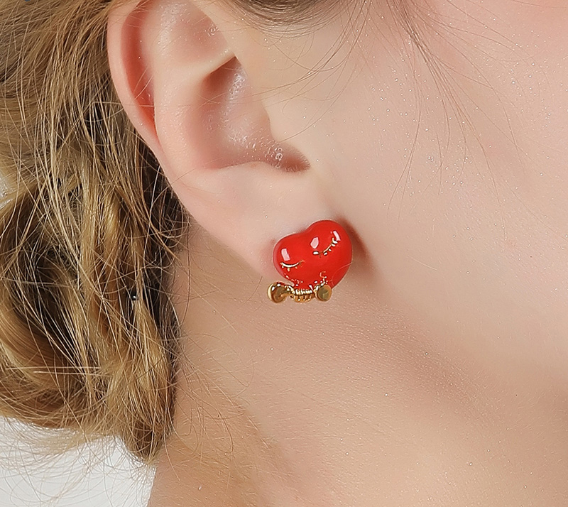 Ocean Series Shell Enamel Stud Earrings
