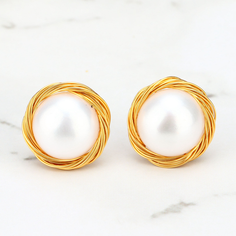 Red Heart Enamel Stud Earrings