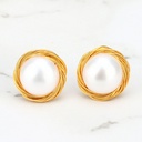 Red Heart Enamel Stud Earrings