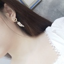 Fairy With Butterfly Wing Enamel Hook Earrings