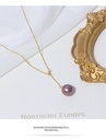Cherry Blossom Flower Pearl Tassel Enamel Stud Earrings