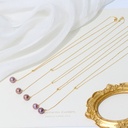 Cherry Blossom Flower Pearl Tassel Enamel Stud Earrings
