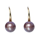 Cherry Blossom Pearl Asymmetrical Hook Earrings