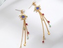 Rose And Stone Branch Enamel Necklace