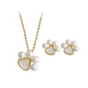 Freshwater Pearl Cute Puppy Cat Paw Necklace