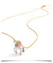 Colorful Unicorn Cute Horse Enamel Pendant Necklace