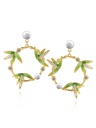 Baroque Pearl Hook Earrings 14K Gold Filled Bridesmaid Wedding