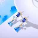 Cute Yellow Chicken Enamel Earrings Chick Flower Jewelry Clip/Stud Earrings