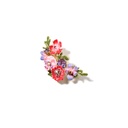 Ladybug And Blue Pink Stone Enamel Pendant Necklace