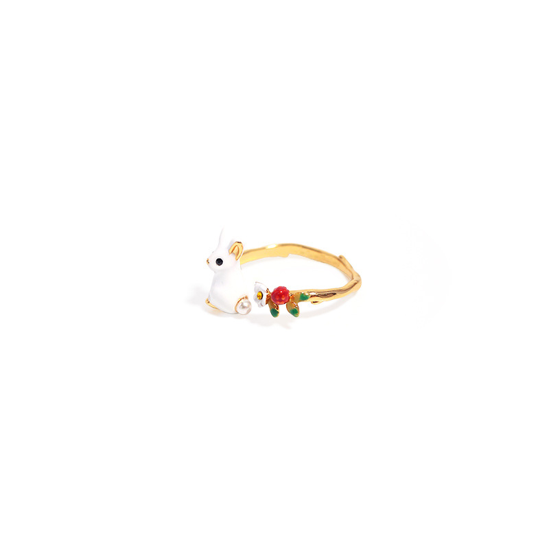 Ladybug And Leaf Enamel Pendant Necklace