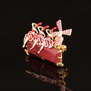 Eiffel Tower Balloon Girls Alloy Enamel Necklace