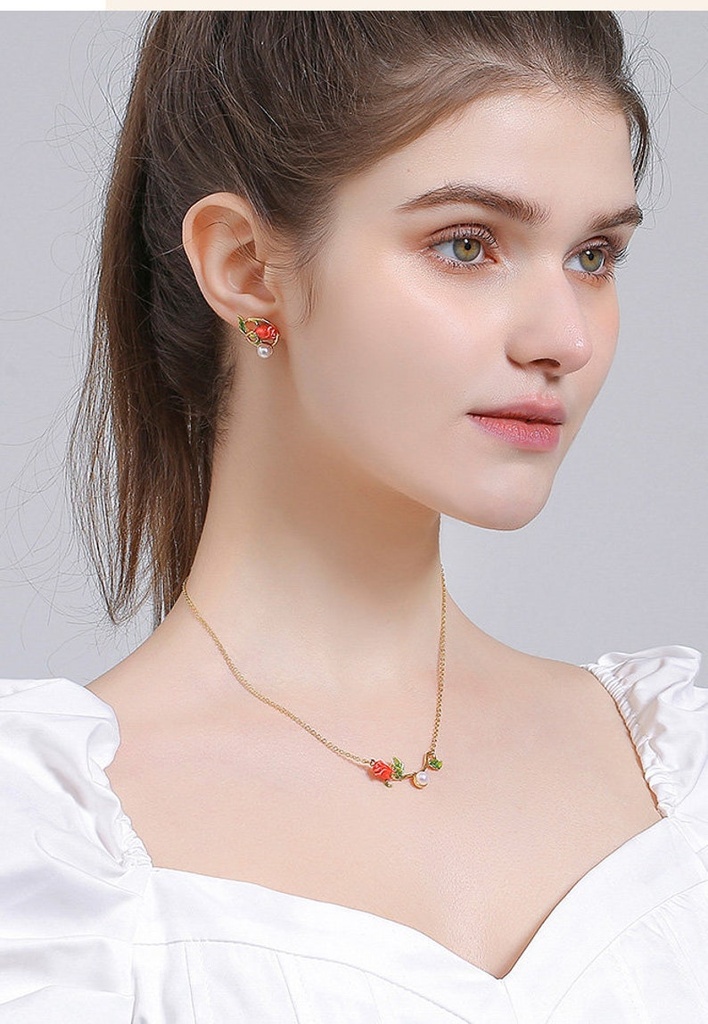 Daisy Flower Butterfly With Crystal And Natural Freshwater Pearl Enamel Adjustable Ring