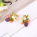 Enamel Animal Ring For Women Parrot Set Jewel Hatch Can Adjust Cooper Prong Stone Ring Mixed Batch Maple Leaves