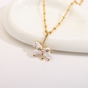 Daisy White Flower And Ladybug Enamel Adjustable Ring