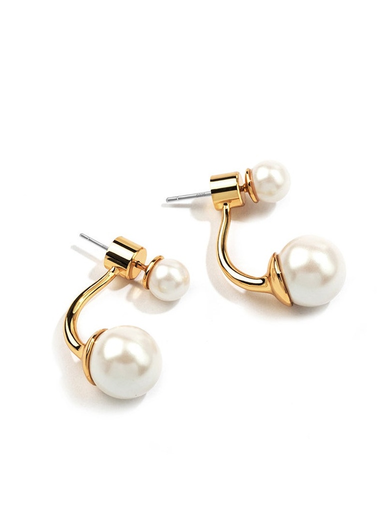Freshwater Pearl Stud Dangle Earrings Jewelry Gift