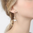Unicorn Carousel Enamel Dangle Earrings Jewelry Gift