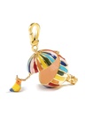 Bird Inside Hot Air Ballon Enamel Necklace Key Balloon With Chains