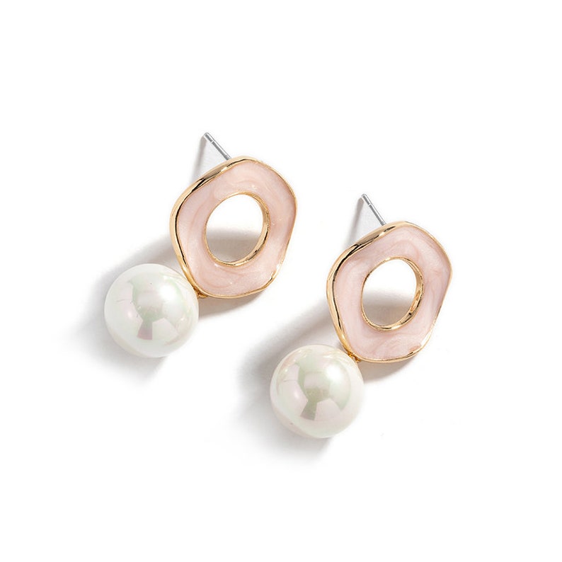 Bird On A C Shape Branch With Crystal Berry Enamel Earrings