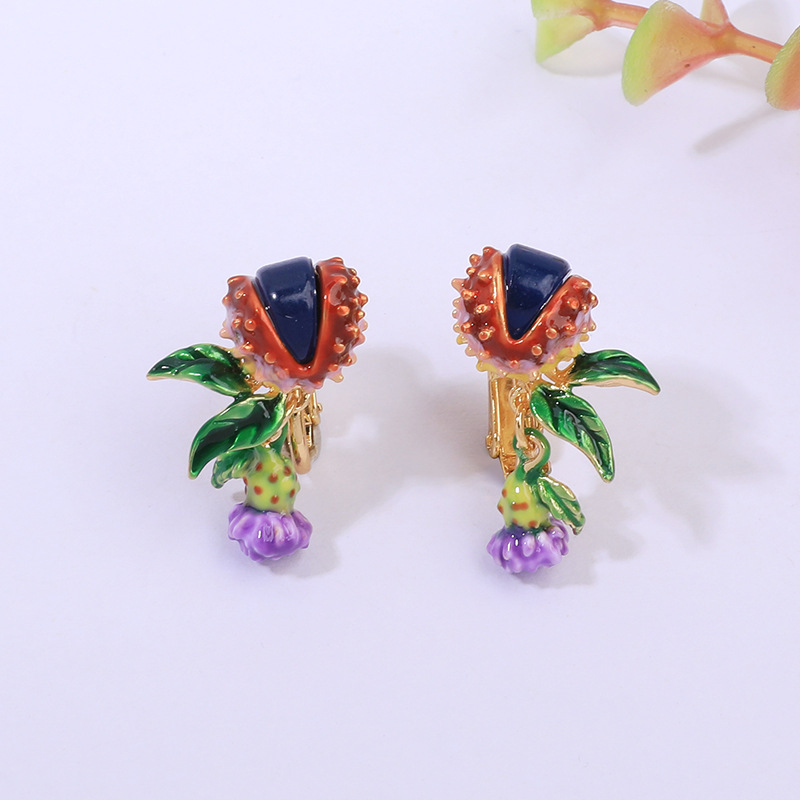Enamel Bird Romantic Cherry Blossoms Series Tweet Bird Brooch