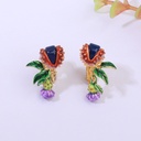 Enamel Bird Romantic Cherry Blossoms Series Tweet Bird Brooch
